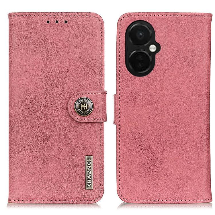 KHAZNEH Cowhide Texture Flip Leather Phone Case