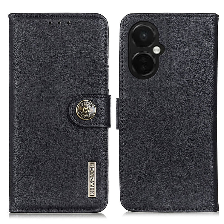 KHAZNEH Cowhide Texture Flip Leather Phone Case