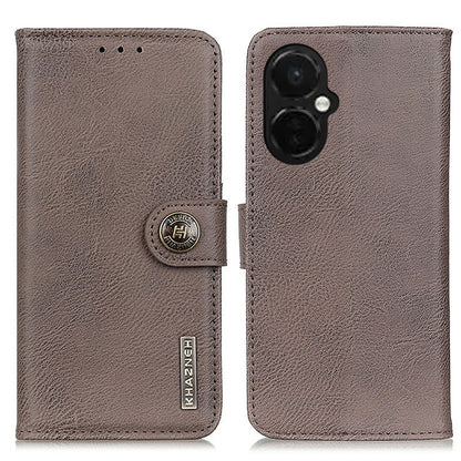 KHAZNEH Cowhide Texture Flip Leather Phone Case