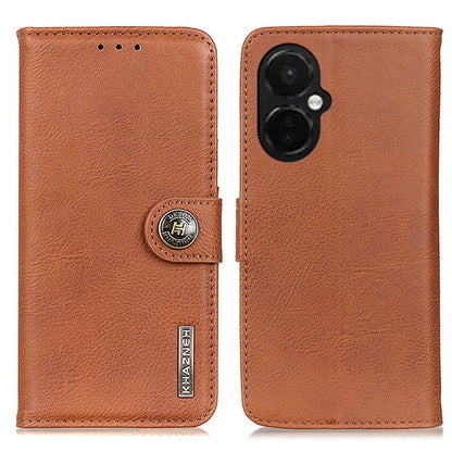 KHAZNEH Cowhide Texture Flip Leather Phone Case