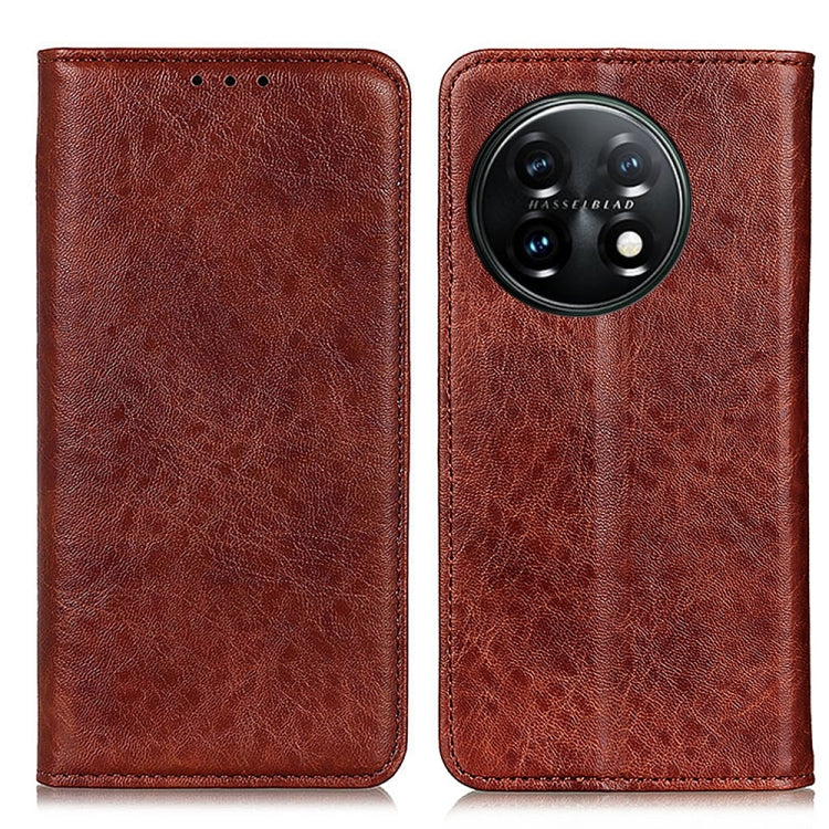 Magnetic Crazy Horse Texture Leather Phone Case