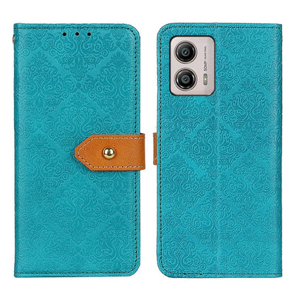 European Floral Embossed Flip Leather Phone Case