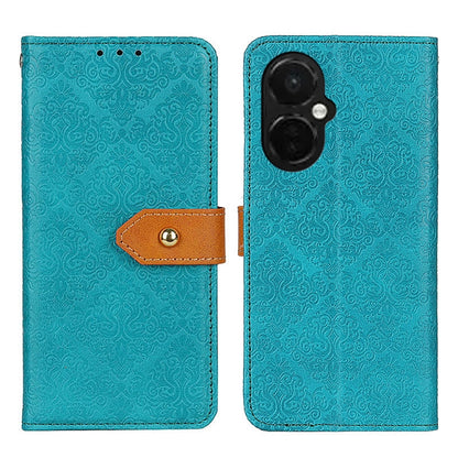 European Floral Embossed Flip Leather Phone Case