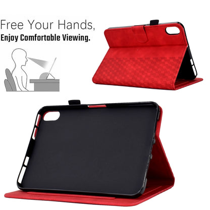 Rhombus Embossed Leather Smart Tablet Case, For iPad mini 6 / mini 2024, For iPad mini 6