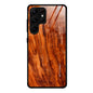 For Samsung Galaxy S23 Ultra 5G Wood Grain Glass Phone Case