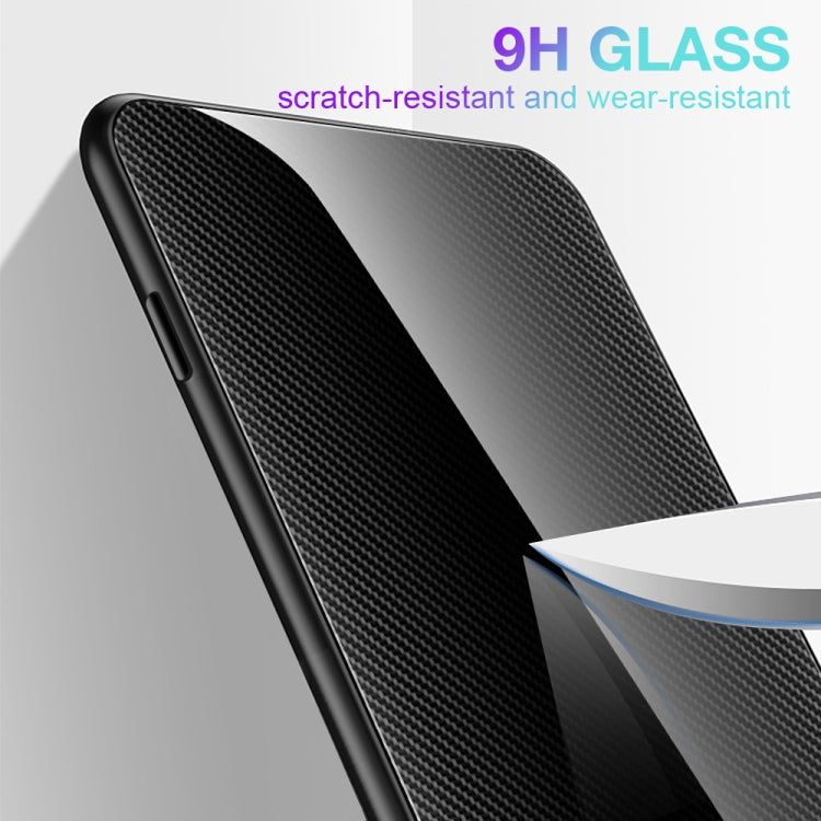 For Samsung Galaxy S23 5G Texture Gradient Glass TPU Phone Case