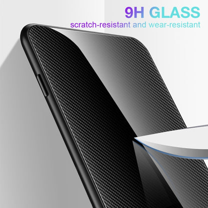 For Samsung Galaxy S23 5G Texture Gradient Glass TPU Phone Case