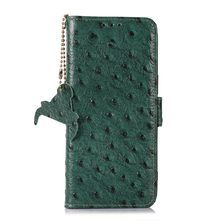 For OnePlus Nord CE 3 Lite Ostrich Pattern Genuine Leather RFID Phone Case, For OnePlus Nord CE 3 Lite