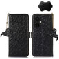 For OnePlus Nord CE 3 Lite Ostrich Pattern Genuine Leather RFID Phone Case