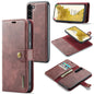 DG.MING Crazy Horse Texture Detachable Magnetic Leather Case