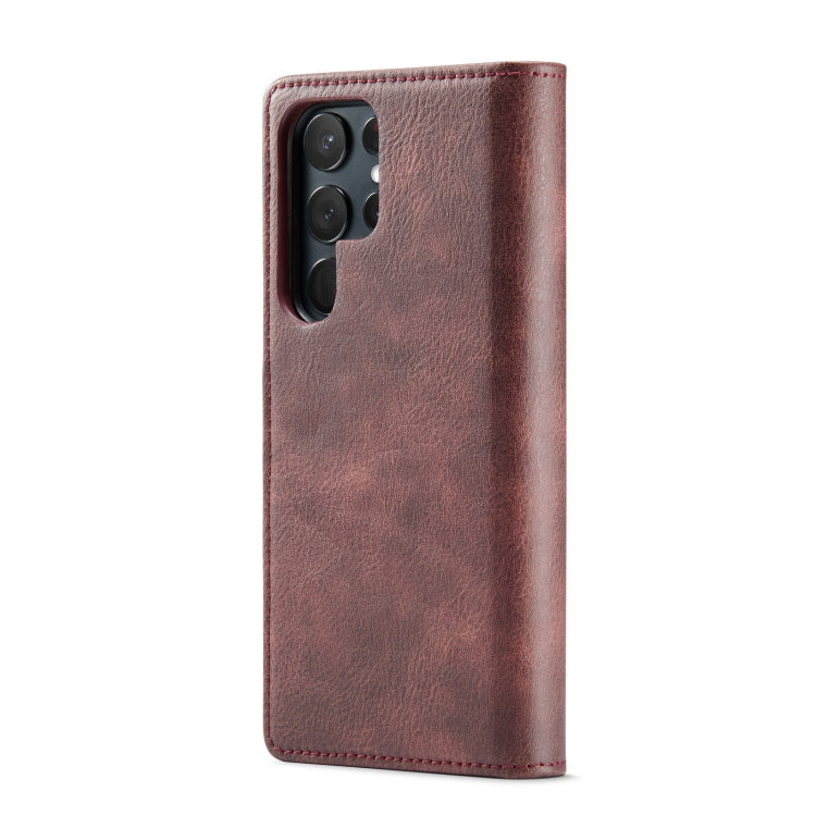 DG.MING Crazy Horse Texture Detachable Magnetic Leather Case, For Samsung Galaxy S23 Ultra 5G