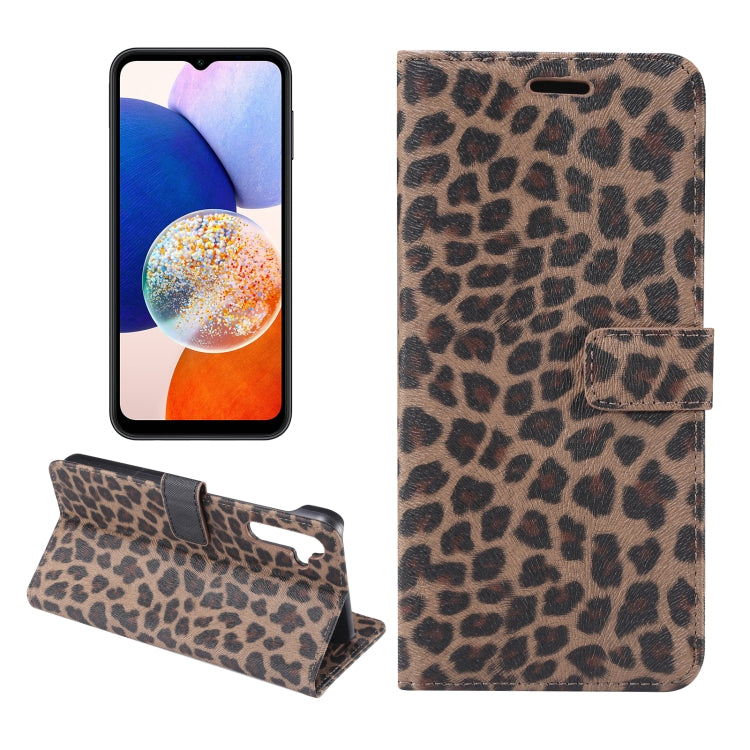 Leopard Pattern Flip Leather Phone Case