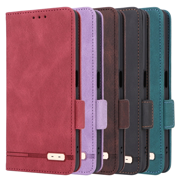 Magnetic Clasp Leather Phone Case