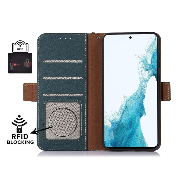 Side-Magnetic TJ Genuine Leather RFID Phone Case, For Sony Xperia 1 IV, For Sony Xperia 10 IV