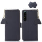 Side-Magnetic TJ Genuine Leather RFID Phone Case, For Sony Xperia 1 IV, For Sony Xperia 10 IV