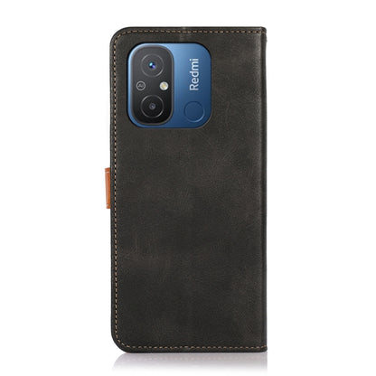 KHAZNEH Cowhide Texture Flip Leather Phone Case