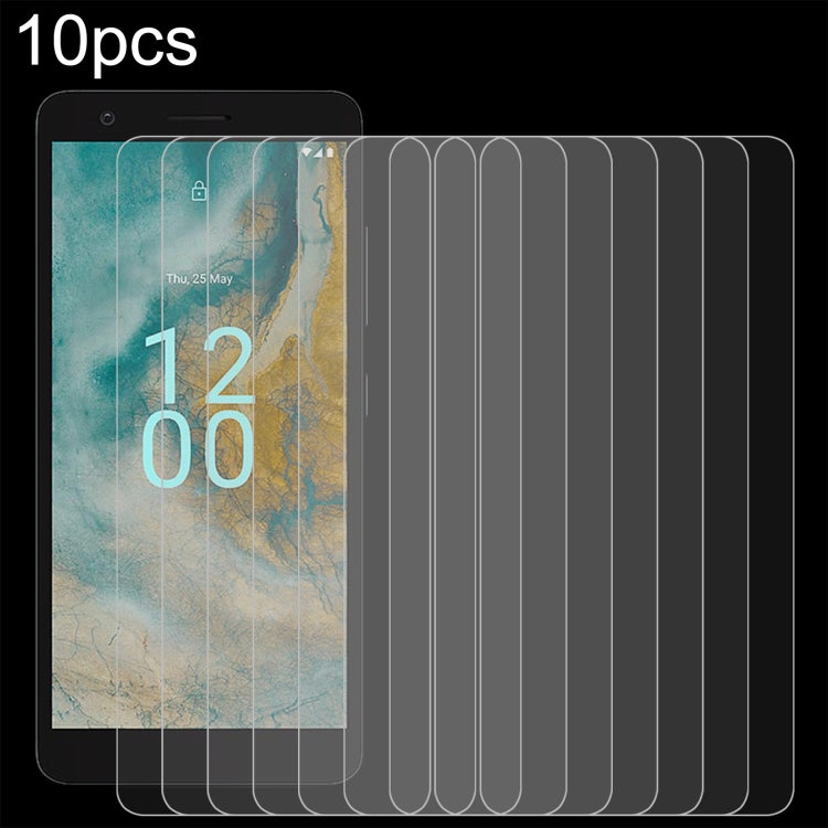 10pcs 0.26mm 9H 2.5D Tempered Glass Film, For Kyocera Android One S10 (10 PCS), For AT&T Maestro 3 (10pcs), For AT&T Motivate Max U668AA (10pcs), For Wiko Voix U616AT (10 PCS), For Nokia C02 (10 PCS), For OnePlus Nord 3 (10 PCS)                        ...
