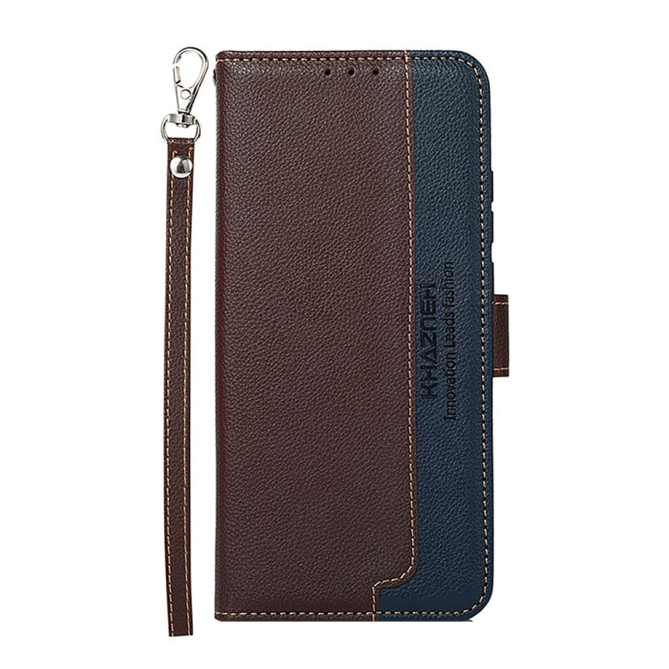 KHAZNEH Litchi Texture Leather RFID Phone Case