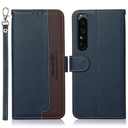 KHAZNEH Litchi Texture Leather RFID Phone Case