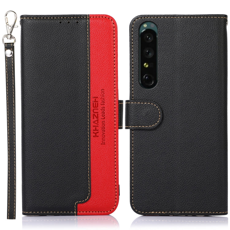 KHAZNEH Litchi Texture Leather RFID Phone Case