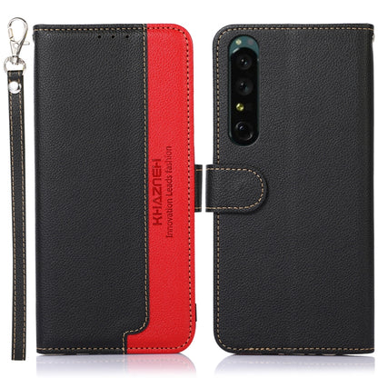 KHAZNEH Litchi Texture Leather RFID Phone Case