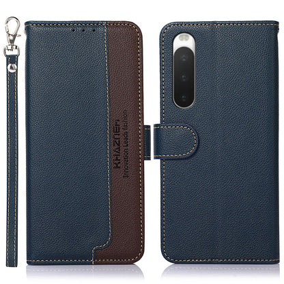 KHAZNEH Litchi Texture Leather RFID Phone Case