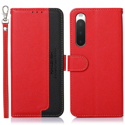 KHAZNEH Litchi Texture Leather RFID Phone Case