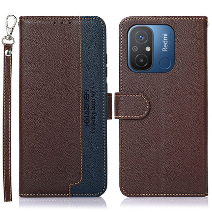 KHAZNEH Litchi Texture Leather RFID Phone Case