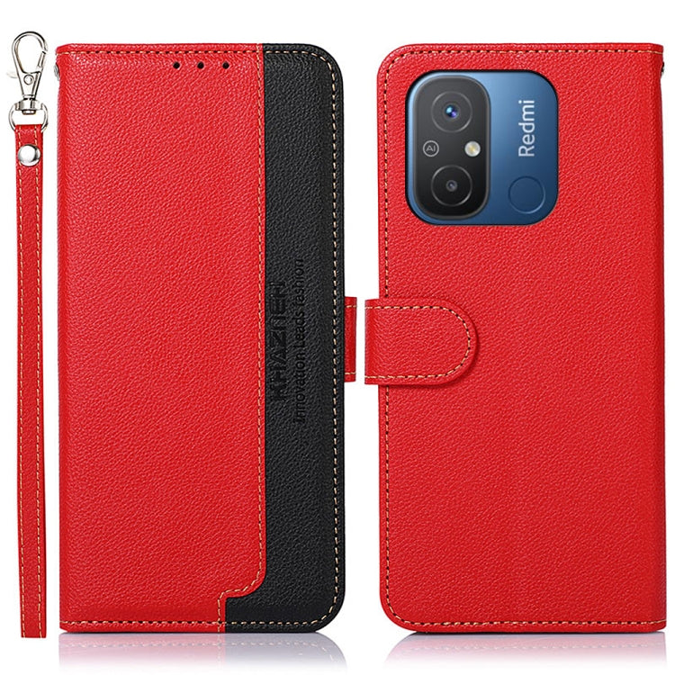 KHAZNEH Litchi Texture Leather RFID Phone Case