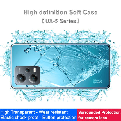 IMAK UX-5 Series Transparent Shockproof TPU Protective Case, For Xiaomi Redmi Note 12 5G Indian version/Poco X5 5G, For OnePlus Ace 2 5G/11R 5G