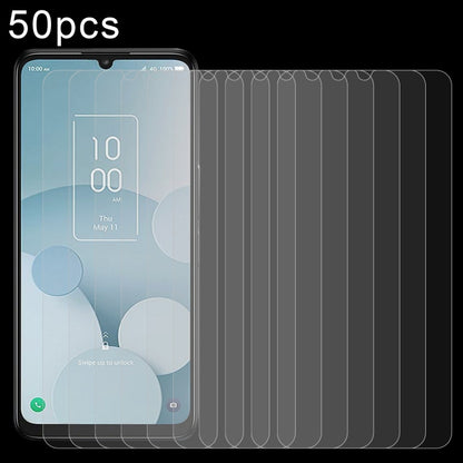 50 PCS 0.26mm 9H 2.5D Tempered Glass Film