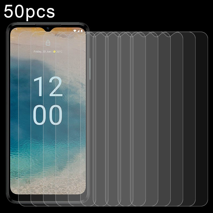 50 PCS 0.26mm 9H 2.5D Tempered Glass Film