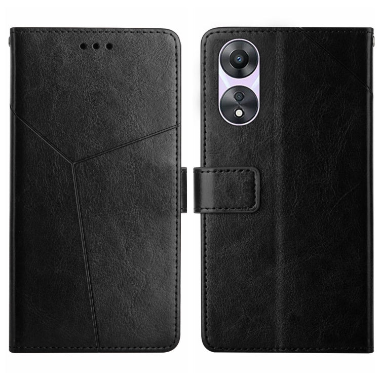 HT01 Y-shaped Pattern Flip Leather Phone Case