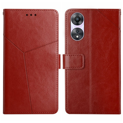 HT01 Y-shaped Pattern Flip Leather Phone Case