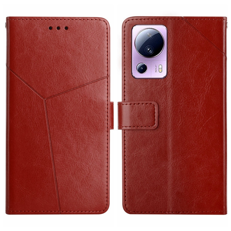 HT01 Y-shaped Pattern Flip Leather Phone Case