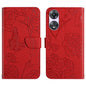 HT03 Skin Feel Butterfly Embossed Flip Leather Phone Case