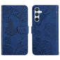 HT03 Skin Feel Butterfly Embossed Flip Leather Phone Case