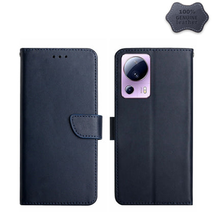 Genuine Leather Fingerprint-proof Flip Phone Case