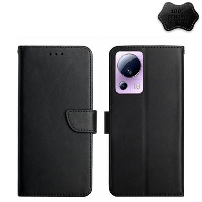 Genuine Leather Fingerprint-proof Flip Phone Case