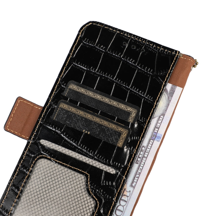 Crocodile Top Layer Cowhide Leather Phone Case, For OnePlus Ace 2 5G, For Xiaomi Redmi 12C / 11A