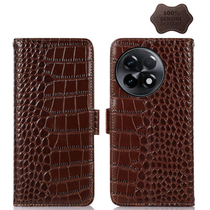 Crocodile Top Layer Cowhide Leather Phone Case