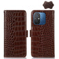 Crocodile Top Layer Cowhide Leather Phone Case