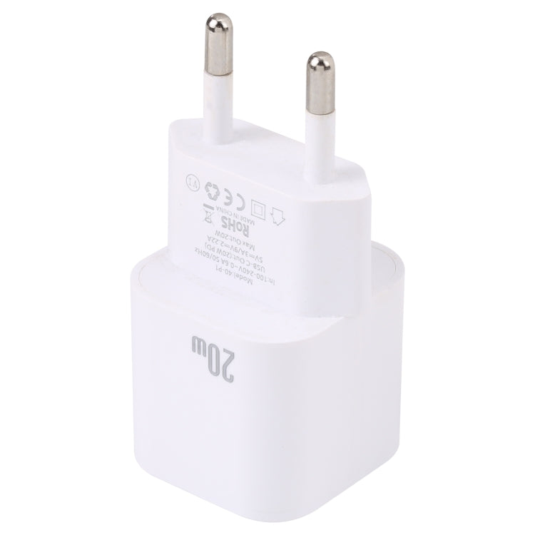 20W PD USB-C/Type-C Interface Fast Charging Charger, Specification: EU Plug, EU Plug