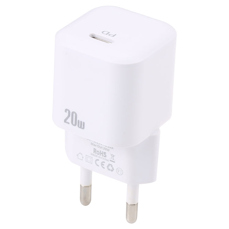 20W PD USB-C/Type-C Interface Fast Charging Charger, Specification: EU Plug, EU Plug