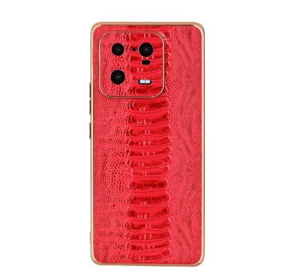 Genuine Leather Weilai Series Nano Electroplating Phone Case