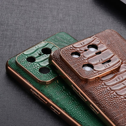 Genuine Leather Weilai Series Nano Electroplating Phone Case