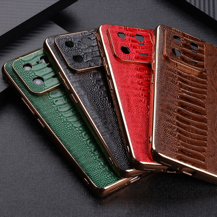 Genuine Leather Weilai Series Nano Electroplating Phone Case