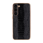 Genuine Leather Weilai Series Nano Electroplating Phone Case, For Samsung Galaxy S23 5G, For Samsung Galaxy S23+ 5G, For Samsung Galaxy S23 Ultra 5G
