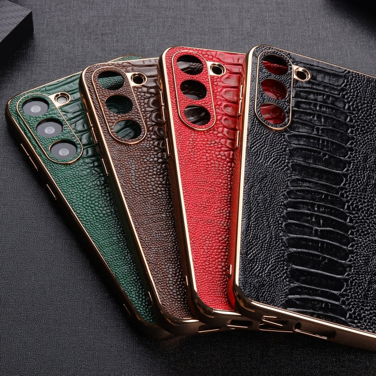 Genuine Leather Weilai Series Nano Electroplating Phone Case