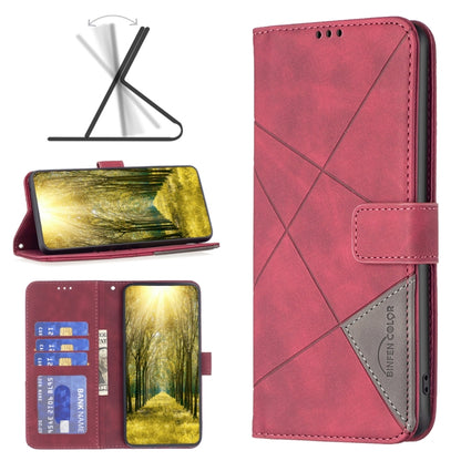 Magnetic Buckle Rhombus Texture Leather Phone Case, Series 2